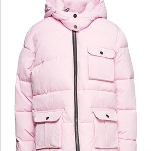 GANNI
Quilted shell hooded jacket